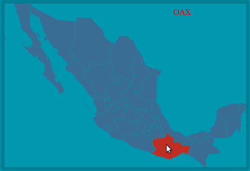 mexico mapa. mapa de mexico sin nombres.
